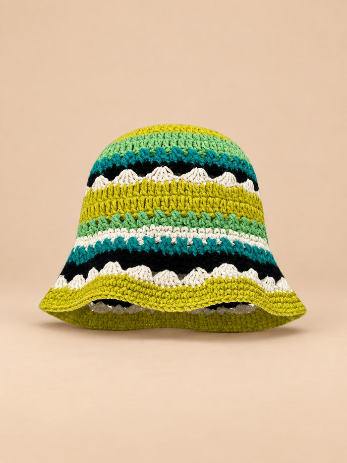 Cappello da pescatore a fiori in stile coreano