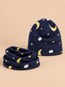 Luna e stella blu navy