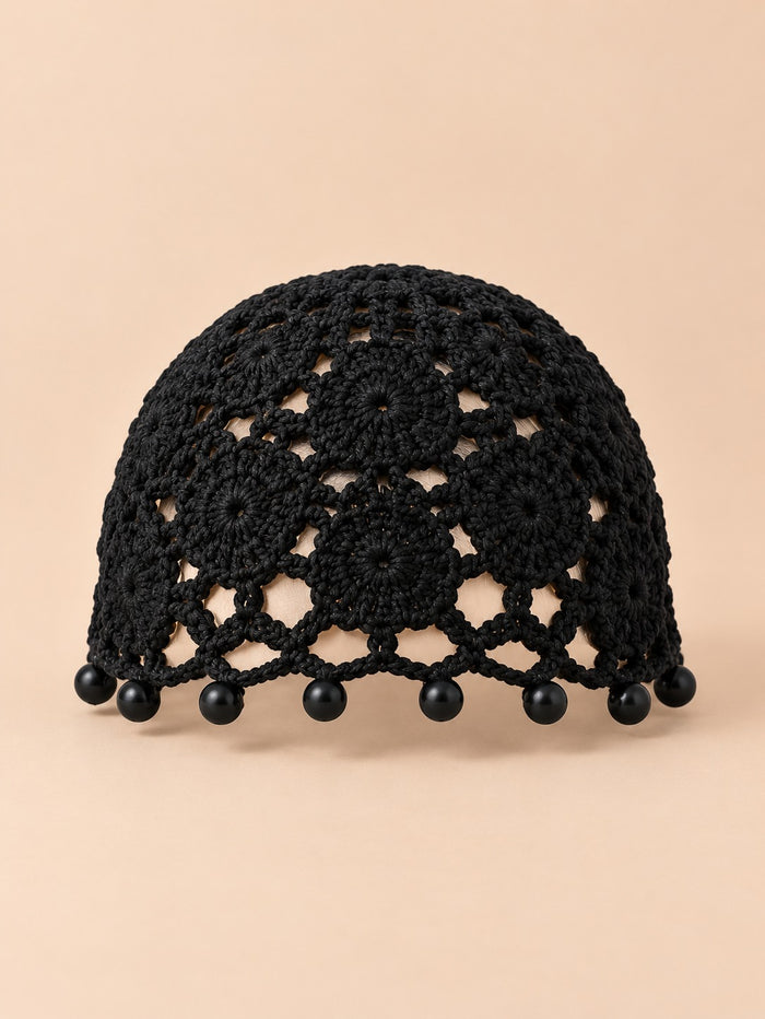Turbante senza bordo con perline